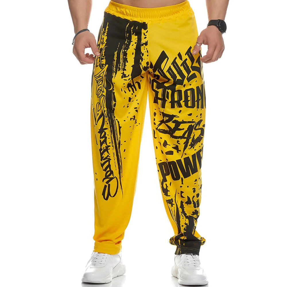 Plus Size Loose Sports Cotton Boxer Track Pants