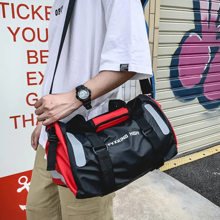 2024 Stylish Reflective Travel Gym Bag - Large Capacity