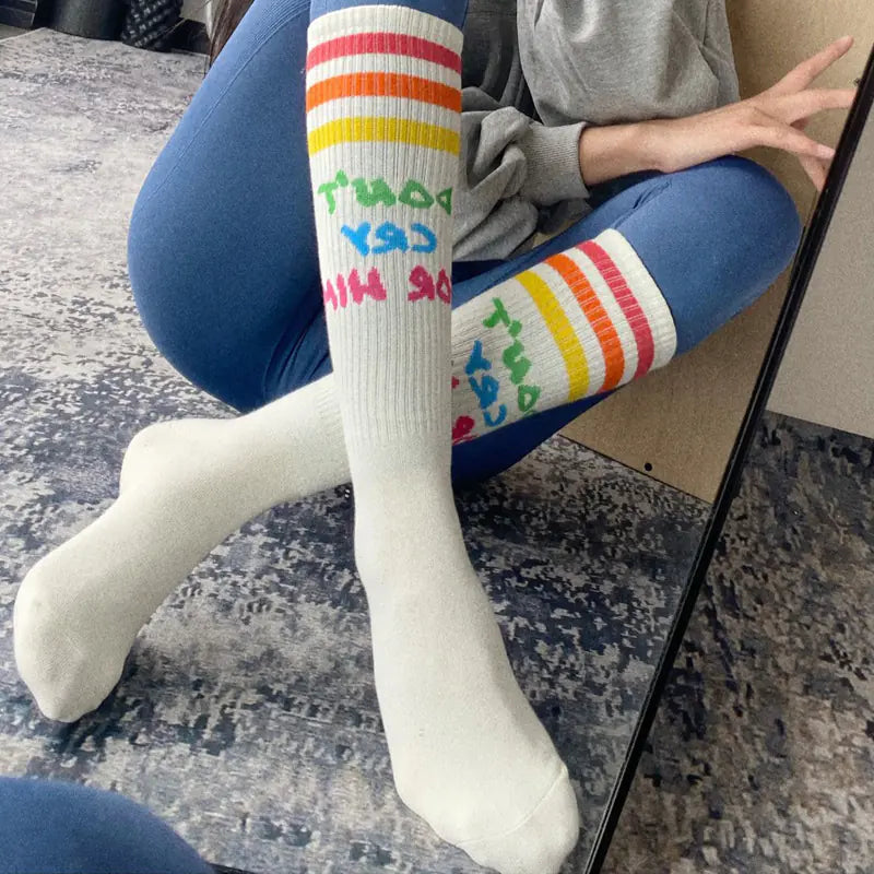 Knee Length Yoga and Running Fitness Socks