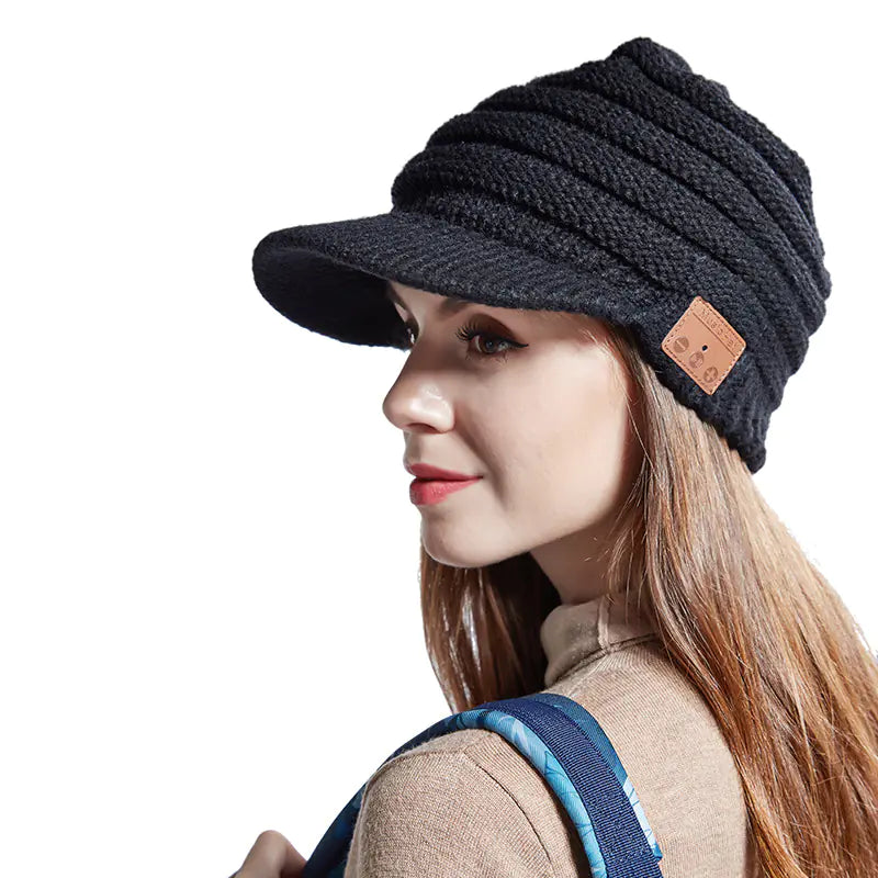 Bluetooth Hat with Built-in Headphones