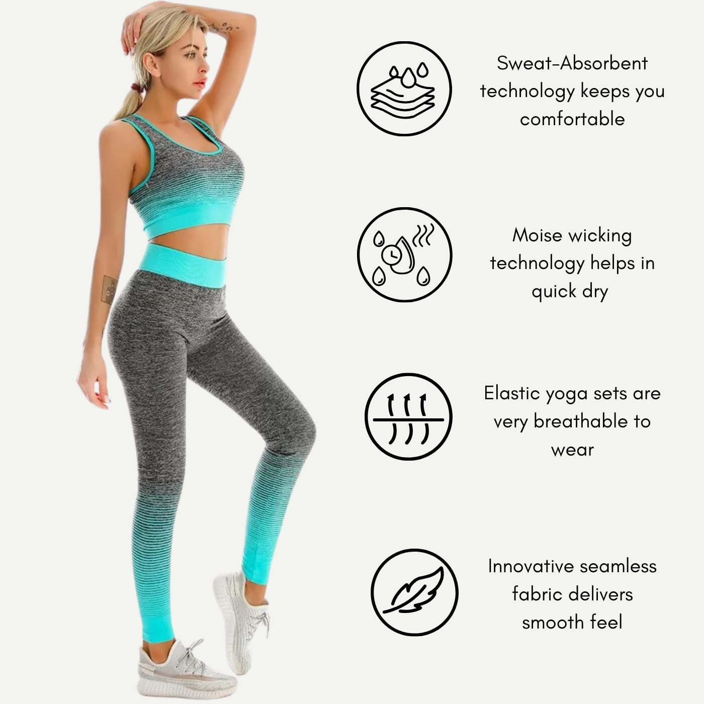 2 Piece Workout  Set - Short Top