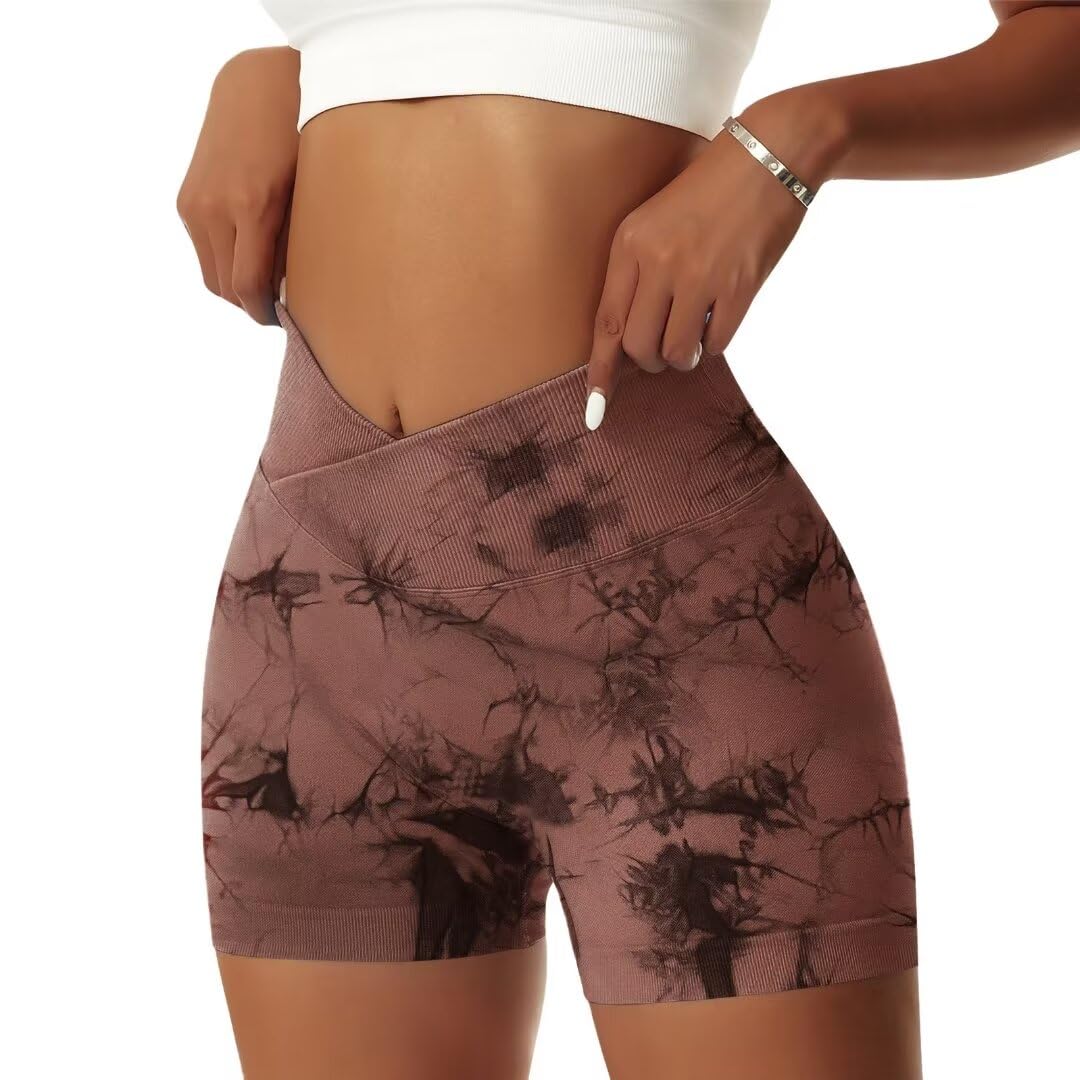V Cross High Waist Sports Shorts