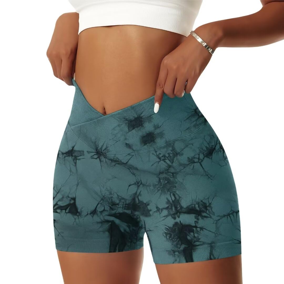 V Cross High Waist Sports Shorts