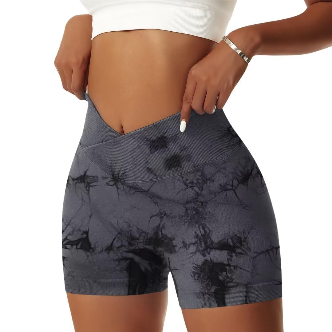 V Cross High Waist Sports Shorts