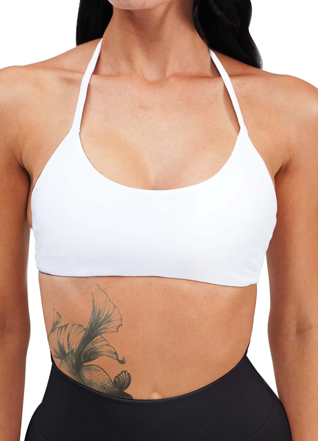 Halter Neck Backless Sports Bra