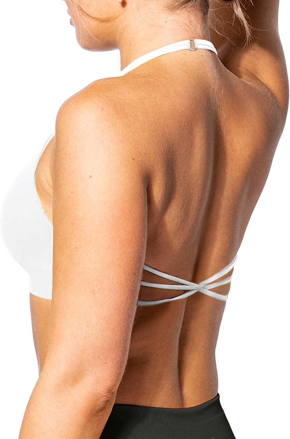Halter Neck Backless Sports Bra