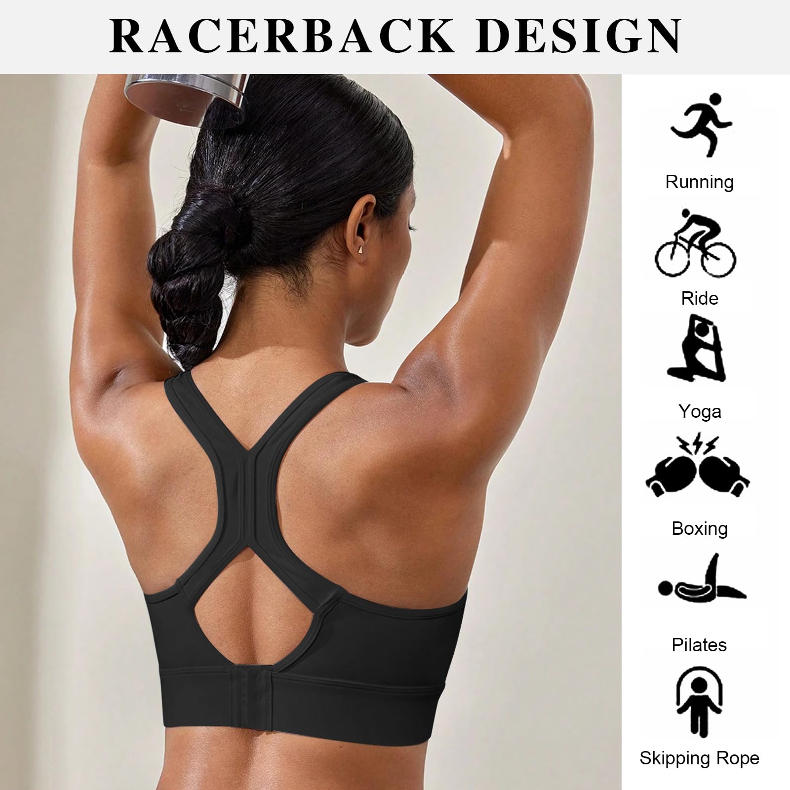 Racerback Sports Bra High Impact
