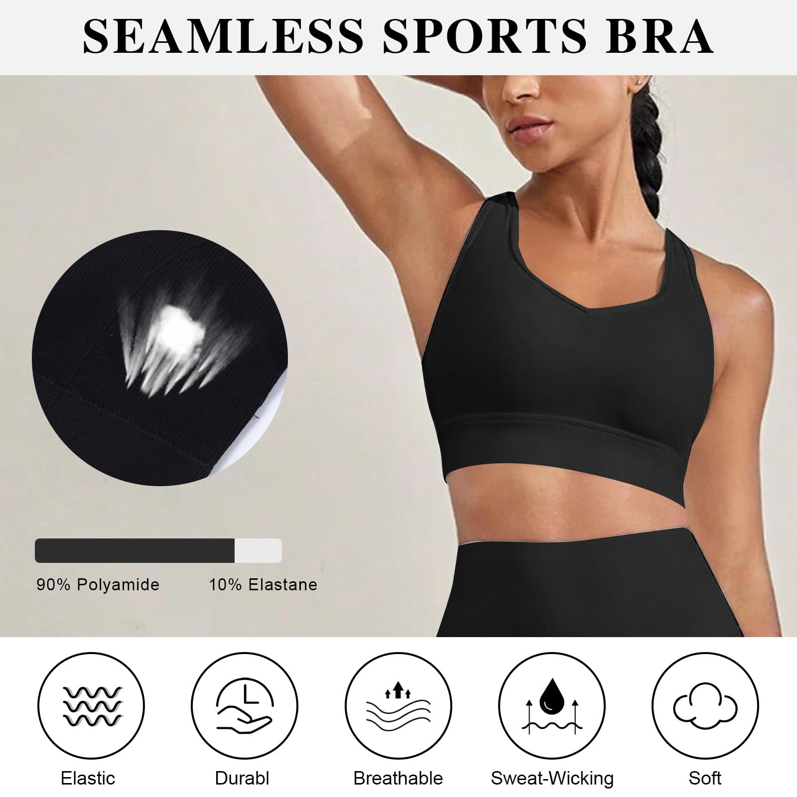 Racerback Sports Bra High Impact