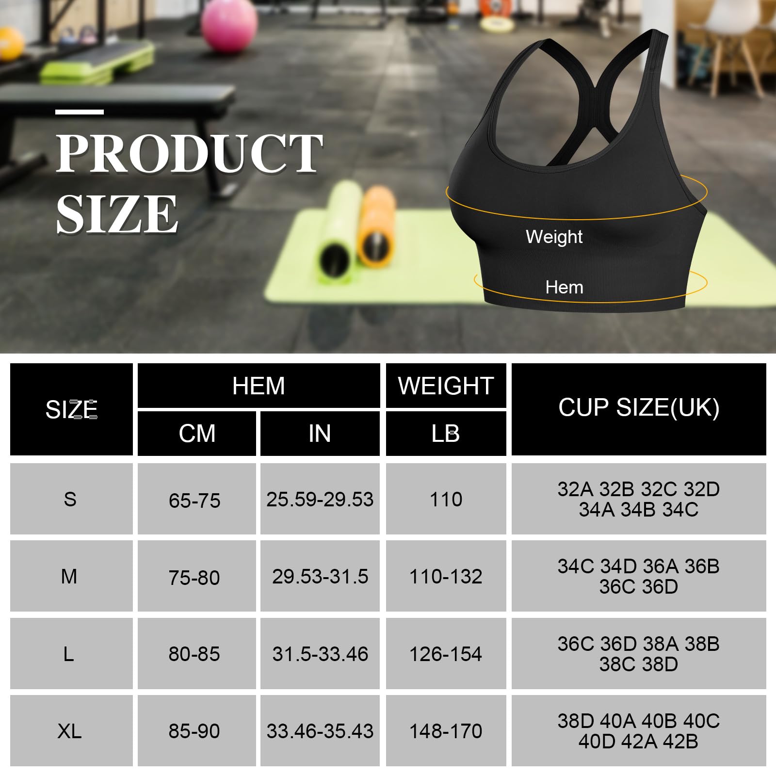 Racerback Sports Bra High Impact