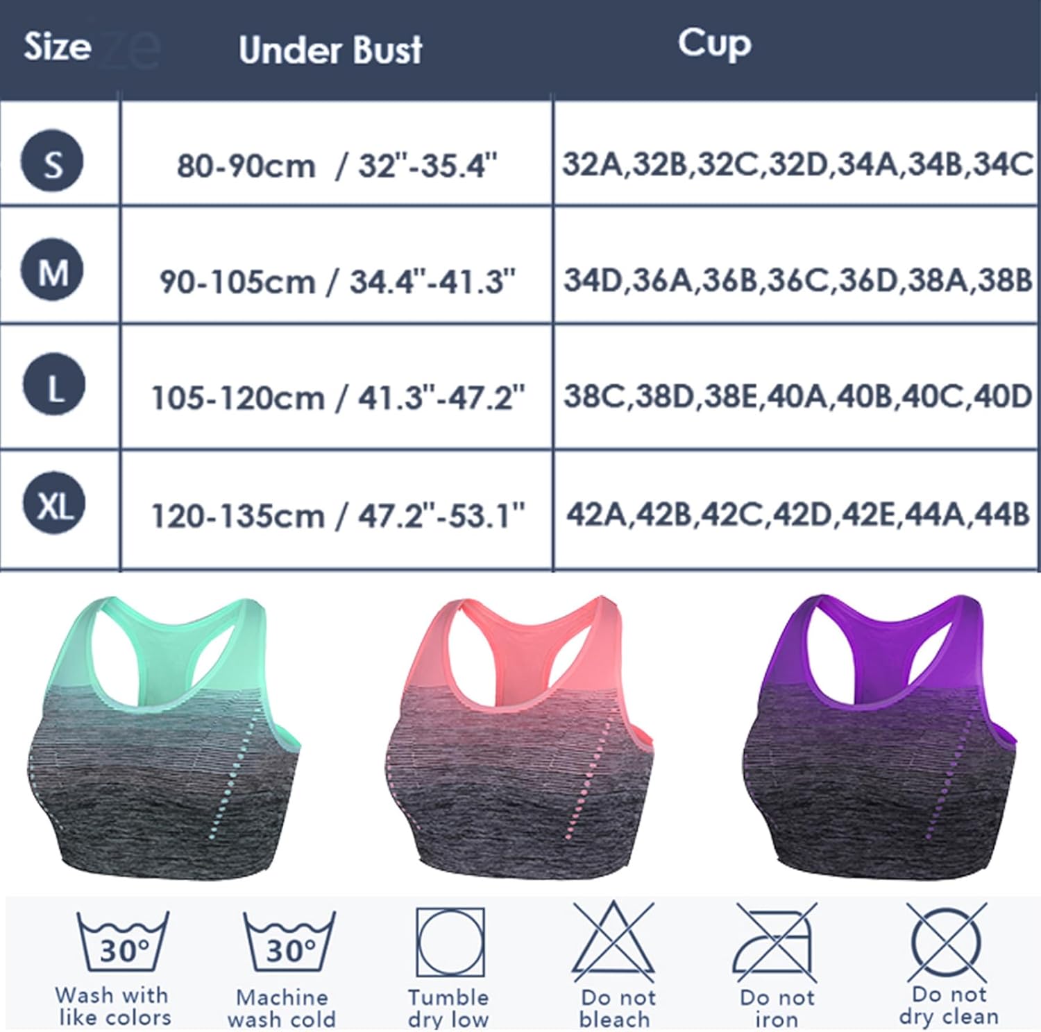 Sports Bra Mid Support Wire free Racerback