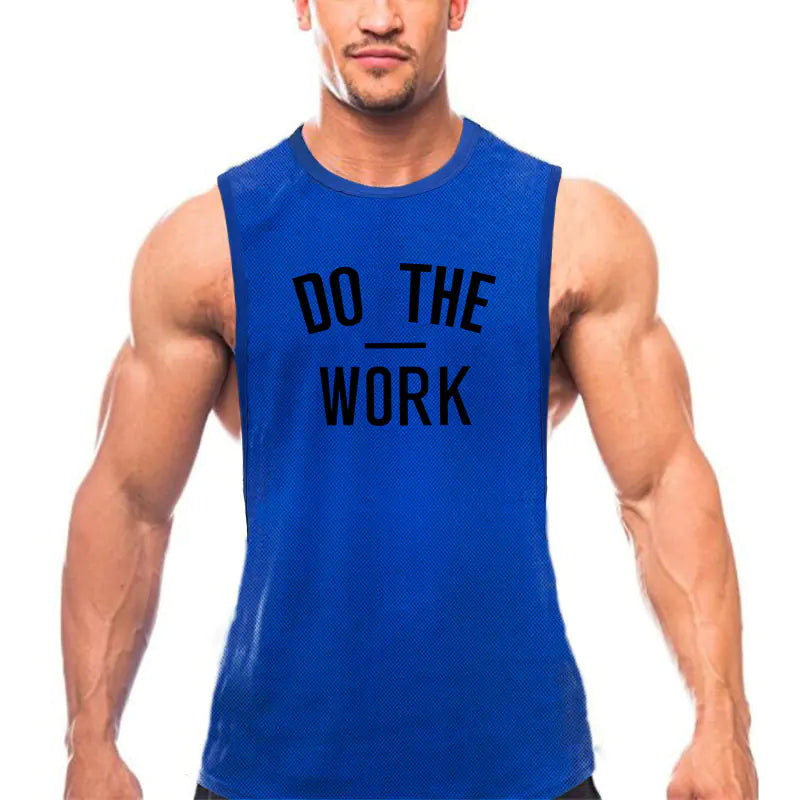 Men's Gym Vest - Breathable Casual Polyester.