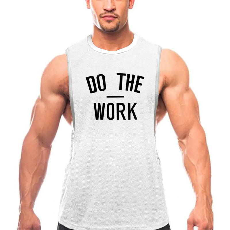 Men's Gym Vest - Breathable Casual Polyester.