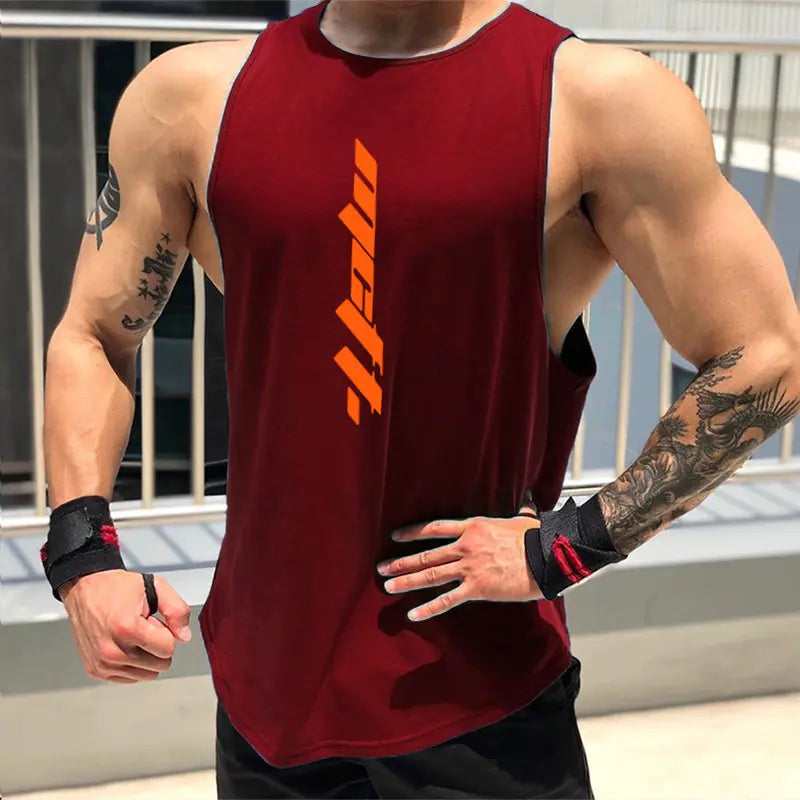 Polyester Fiber Vest for Gym and Daily Leisure