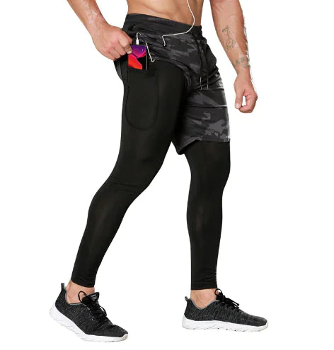 Dual Layer Dry Fit Compression Gym Outfit (Single)