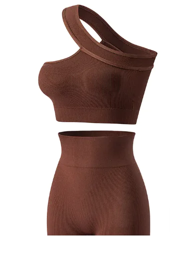 Shockproof Off-shoulder Sports Bra