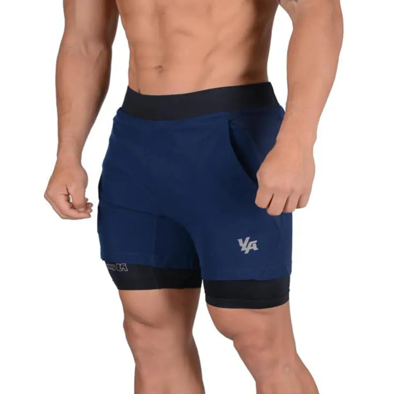 Quick-Drying 2-in-1 Running Shorts for Gym Fitness