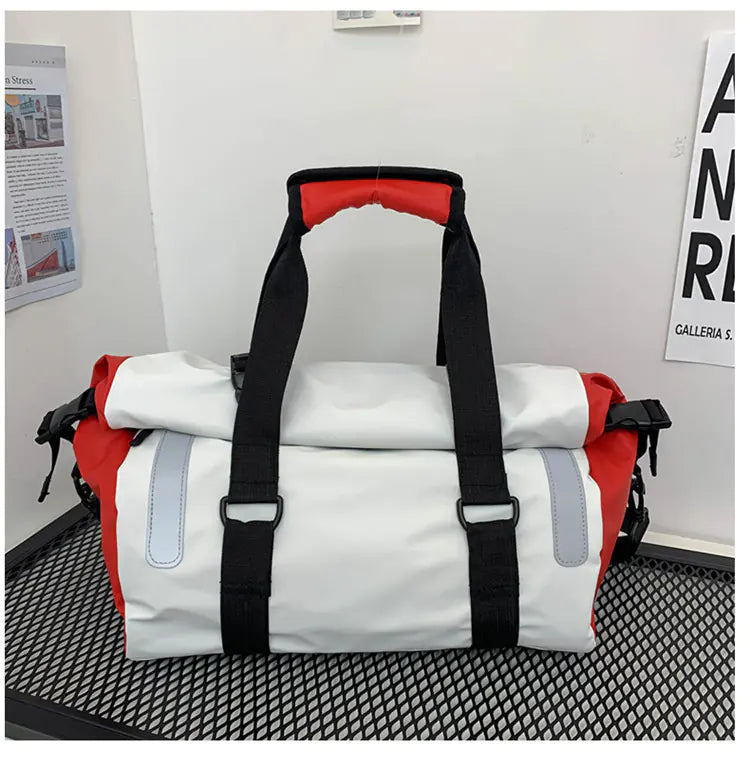 2024 Stylish Reflective Travel Gym Bag - Large Capacity
