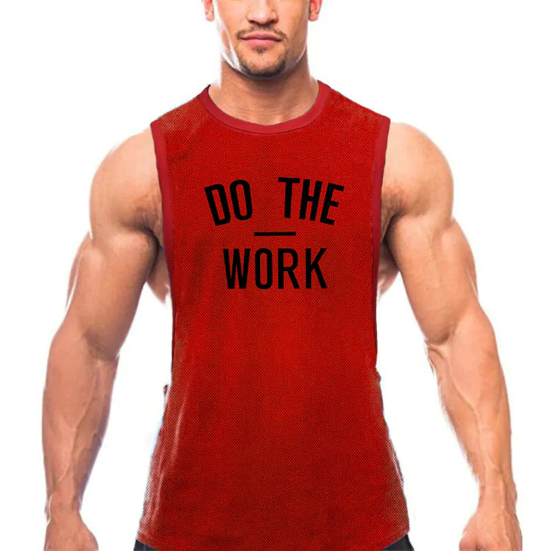 Men's Gym Vest - Breathable Casual Polyester.