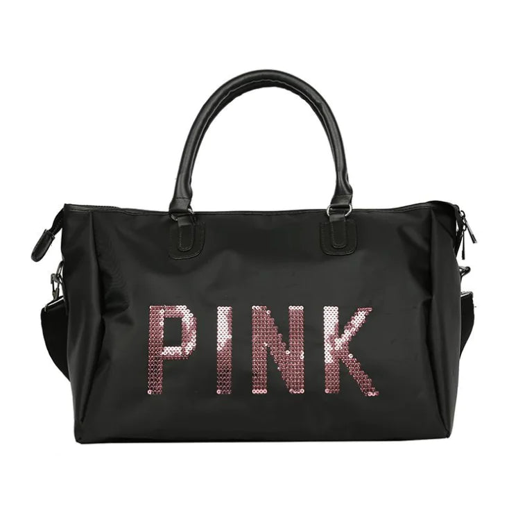 Fashionable Sequin Travel Bag, Large Capacity Gym Bag