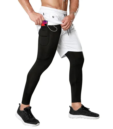 Dual Layer Dry Fit Compression Gym Outfit (Single)