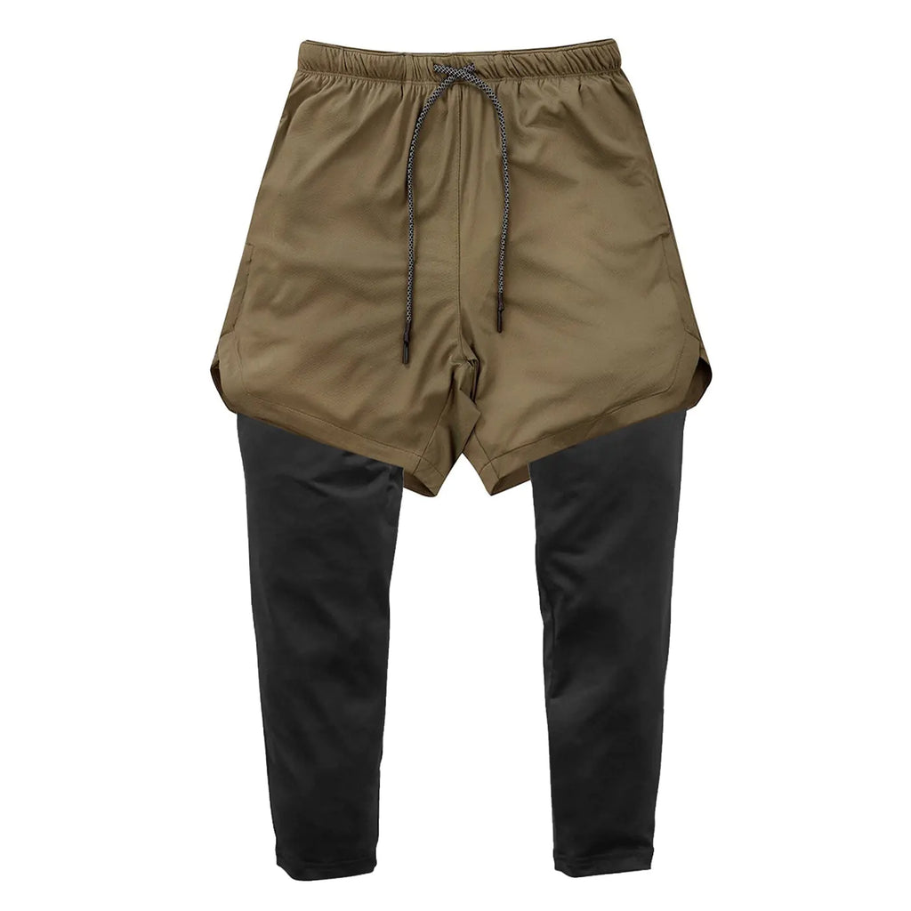 2-in-1 Quick Dry Running Gym Sports Shorts