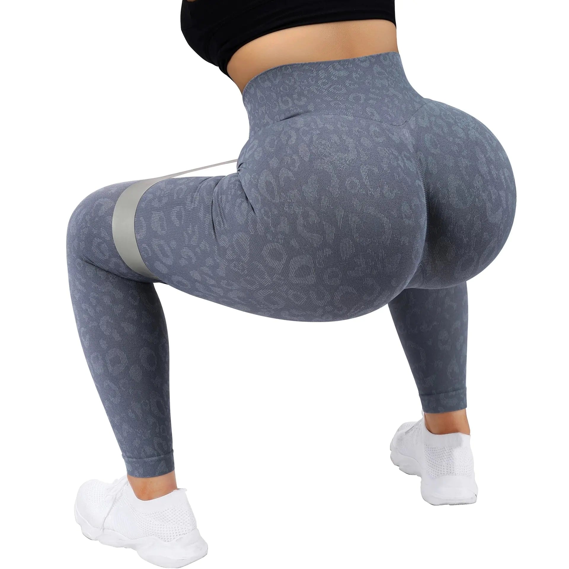 Leopard Snowflake High Waist Yoga Fitness Leggings