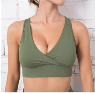 Quick-Dry Women's Sports Bra and Yoga Top