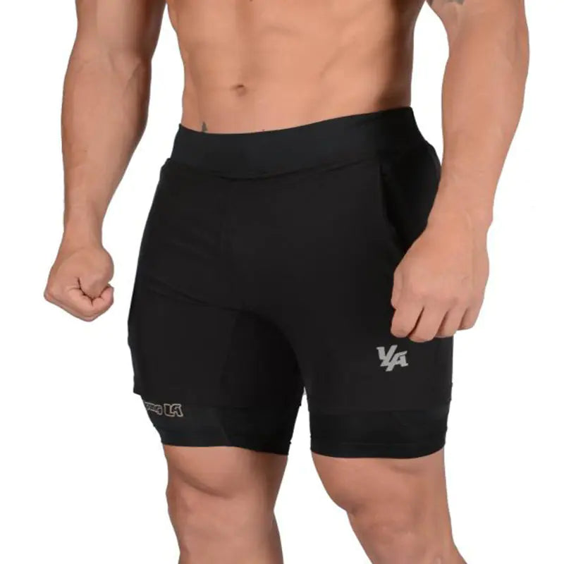 Quick-Drying 2-in-1 Running Shorts for Gym Fitness