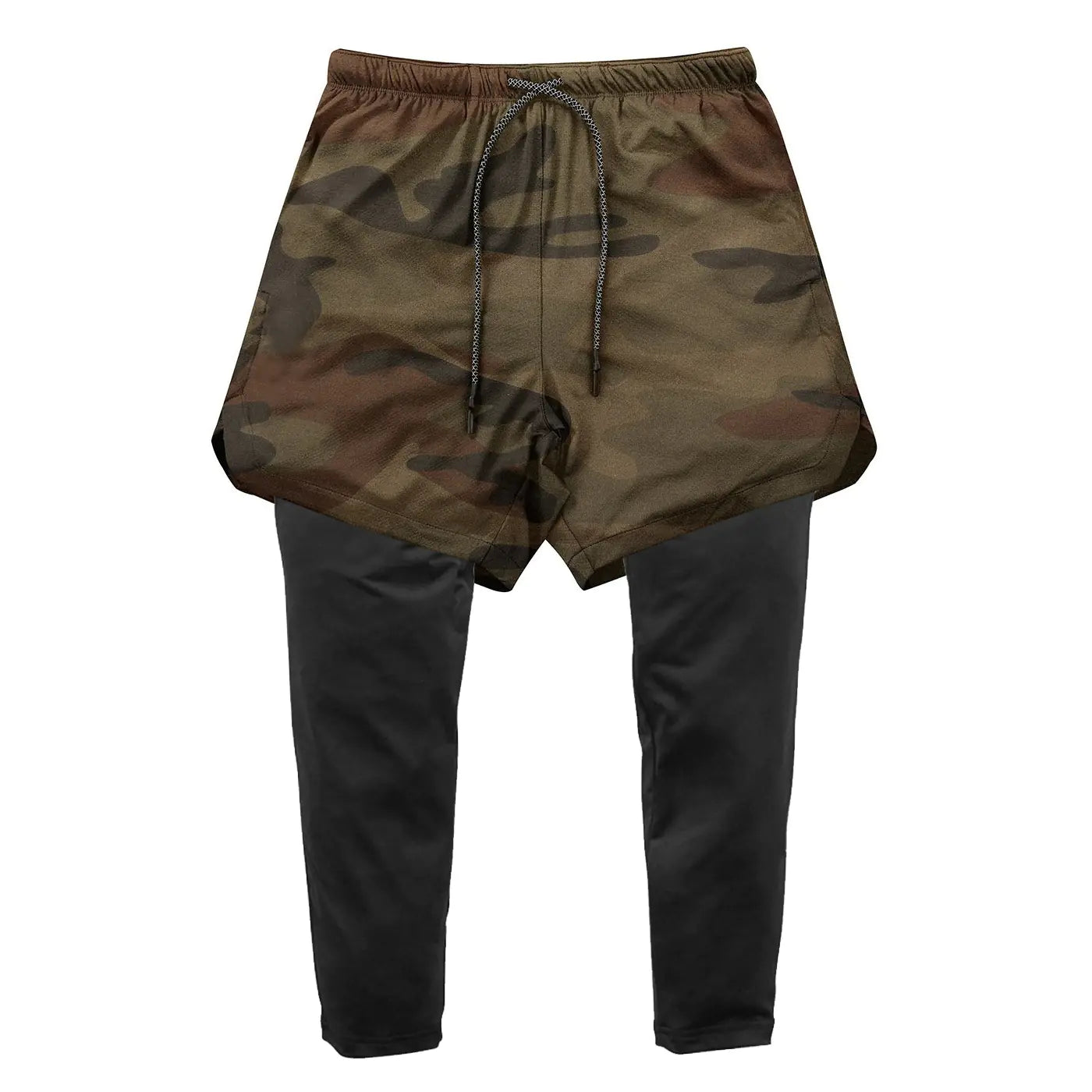2-in-1 Quick Dry Running Gym Sports Shorts