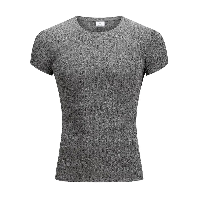 Summer Knit Fitted T-Shirt