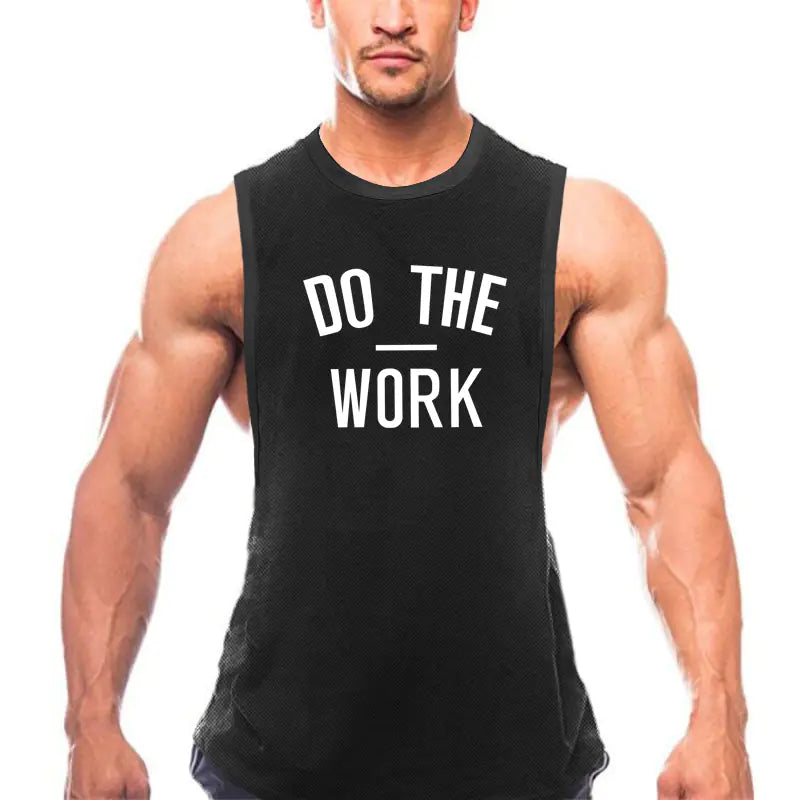 Men's Gym Vest - Breathable Casual Polyester.