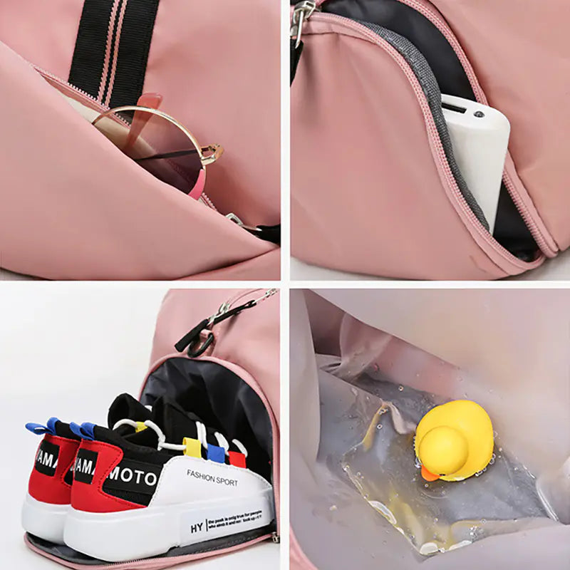 Women's Sports Gym Bag with Wet/Dry Separation (Large)
