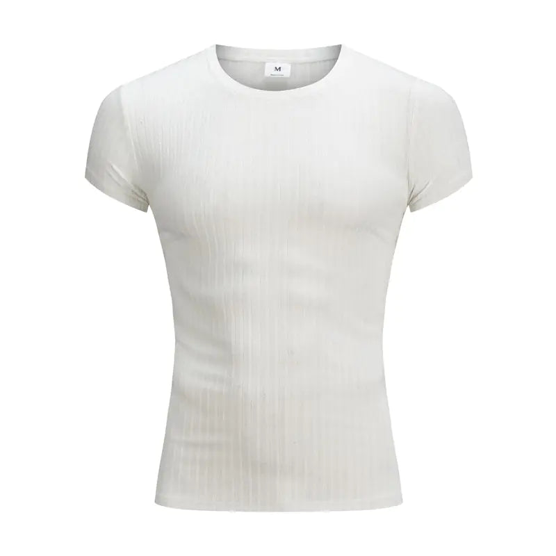 Summer Knit Fitted T-Shirt