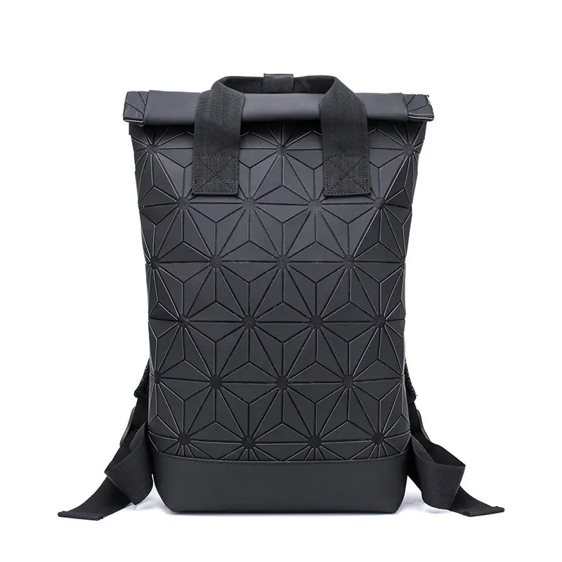 Geometric Diamond Backpack for Gym and Students