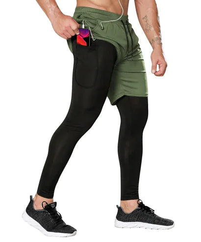 Dual Layer Dry Fit Compression Gym Outfit (Single)