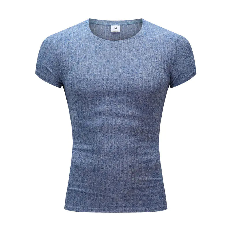 Summer Knit Fitted T-Shirt