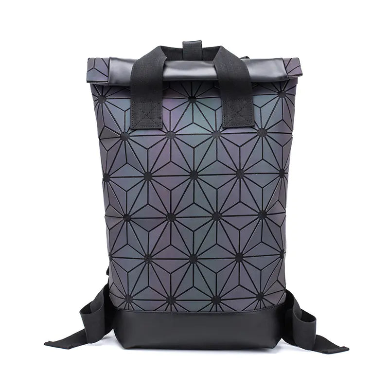 Geometric Diamond Backpack for Gym and Students
