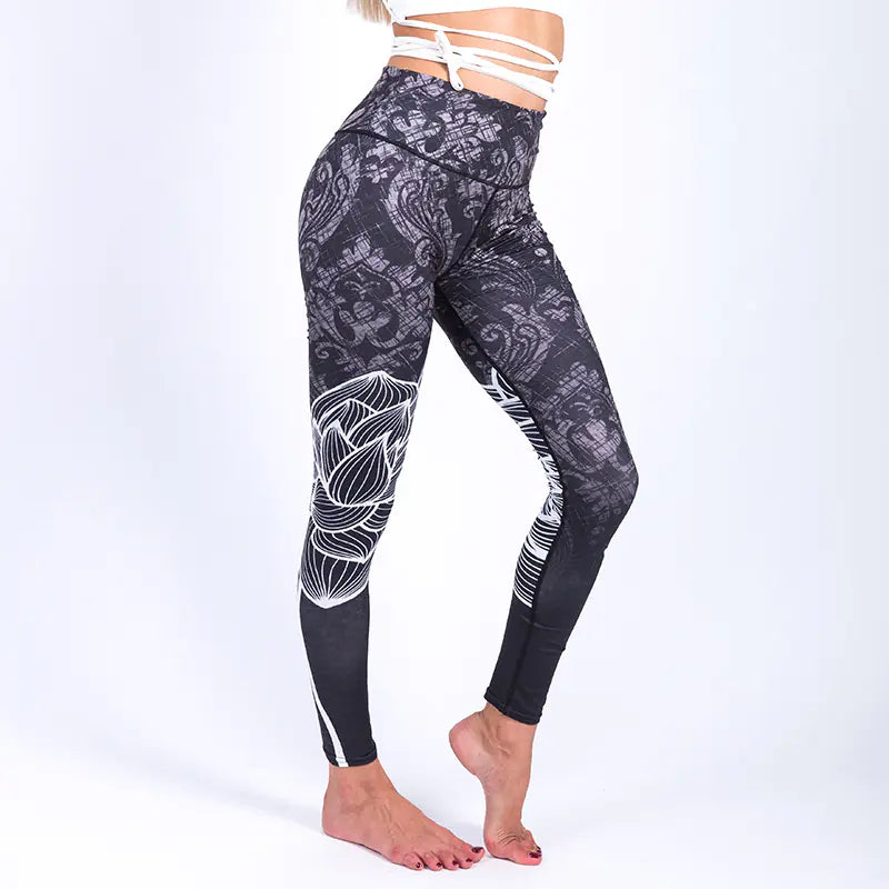 Printed Leggings, Yoga Pants, Fitness Tights