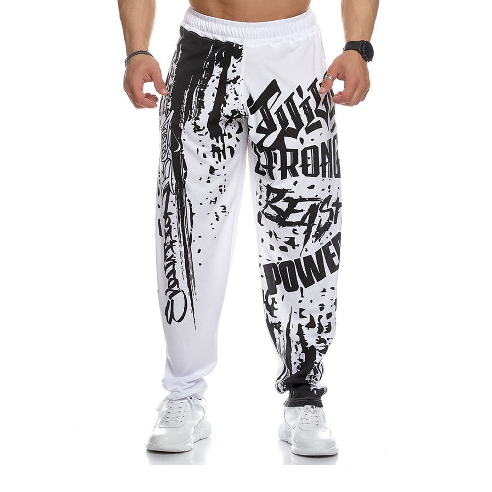 Plus Size Loose Sports Cotton Boxer Track Pants