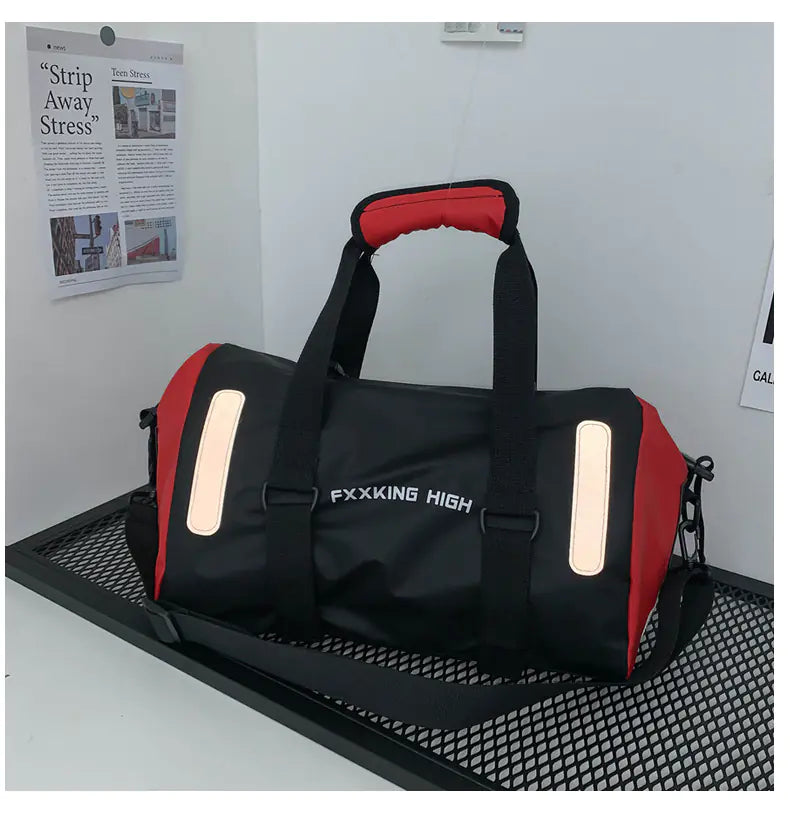 2024 Stylish Reflective Travel Gym Bag - Large Capacity